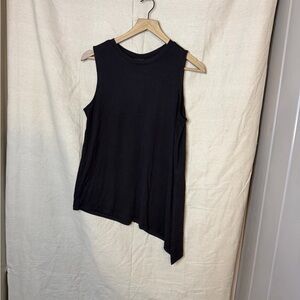 Athleta Black Asymmetrical Tank Top